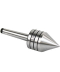 No Sweat Live Center With 60 Degree Tip For Wood Lathes, Morse Taper 1, alloy steel point with smooth finish for woodturning.
