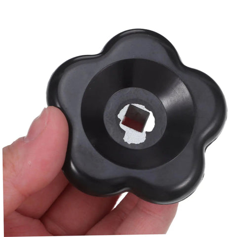 Close-up of Two Pack 60mm Handwheel Valve Actuator Replacement Handle for outdoor spigot with 7x7mm square hole