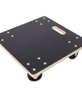 Heavy Duty Furniture Dolly 1320 Lb Capacity With Four Swivel Casters Non Slip Wood Platform, top view showing non-slip surface