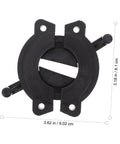 Solid 2 Pack Clamping Mending Plate Brackets For Tabletop Repair And Wood Panel Connector Heavy Duty Furniture Joint Fix Quick Install No Sweat Setup Guaranteed. Black plastic mending plate heavy duty 9.02 cm for furniture.