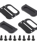 4 Pack Hidden Recessed Drawer Pull Handles For Cabinets And Furniture Metal Zinc Alloy Ring Style Cabinet Hardware With Installation Screws Large Size Durable Easy Install