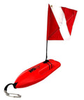Compact Lifeguard Float Rescue Can Buoy 28 Inch For Spearfishing And Scuba Dive Durable Polyethylene Torpedo Style Buoy