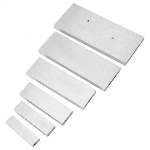 Six Piece Steel Adjustable Parallel Block Set With Micrometer Grade Adjustment And Three Eighths To Two And A Quarter Inch Range For Machinists And DIY Buffs Seeking Precise Milling And Grinding Tools
