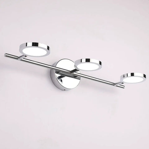 3 Light LED Vanity Sconce For Bathroom Mirror Up Down Chrome Wall Lights 21.26 Inch Long 4000K Daylight Modern Bath Vanity Lighting Fixture