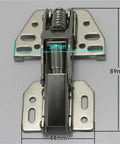 Heavy Gauge Overhead Cabinet Hinges Pack Of 10 Hella Durable Swing Up Door Stays with measurements and zinc finish.