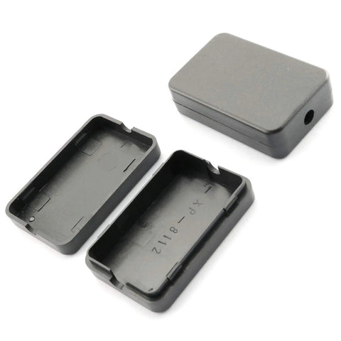4 Pack Waterproof Electrical Junction Boxes Black Plastic Project Case 2.16x1.38x0.59 Inches Durable ABS Built Tough For DIY Electronics
