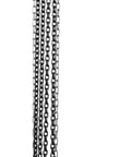 Heavy Duty Manual Chain Hoist For Industrial Use 15 Ft Lift 4000 Lb Capacity Grade 80 Chain Stamped Steel Housing Orange Finish Meets ASME ANSI B30 16