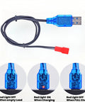 USB charger cable with red JST plug for 3.7V 900mAh LiPo Battery With JST Plug For MJX Syma Holy Stone Sky Viper RC Drones