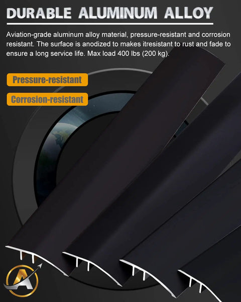 Durable aluminum 36 Inch Matte Black Floor Transition Strip For Tile Laminate And Vinyl Flooring Door Threshold Reducer Gap Cover Perfect For Kitchen Bedroom And Bathroom Doors No Drill Glue In Adhesive Not Included