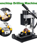 Heavy Duty 200W Mini Bench Drill Press Stand With Seven Gear Variable Speed Up To 8000 R/min Precision Pillar Drill Machine in use on wood.