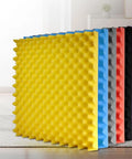 Killer Soundproofing Foam Roll For Studio Noise Control, colorful polyurethane dampening sheets for effective noise reduction.