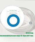 Coiled clear PVC vinyl tubing, 1/4 in ID x 3/8 in OD, 10 ft, Amazon brand