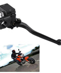 Right Front Hydraulic Brake Master Cylinder For ATV And Motorcycle with adjustable lever, black, universal fit with biker.