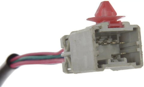 Honda Compatible Front Driver Side Power Window Regulator And Motor Assembly Beefed Up For Longevity Easy Install Durable Replacement That Keeps Your Window Rolling Smooth Tested In Real Doors For Long Life Fits Select Honda Models. Close-up white wiring connector with red lock tab