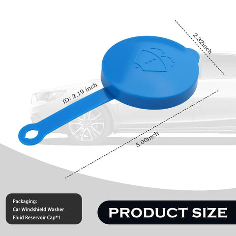 Durable Windshield Washer Fluid Cap Replacement For Nissan Titan Maxima G20 G35 And Infiniti Models, blue PA66 cap shown.