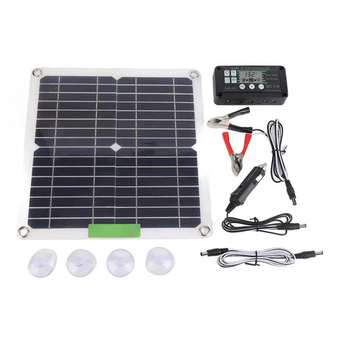 Portable 200W 12V Solar Panel Kit With Controller For Outdoor Adventures Power Your Cycling Hiking Camping Mountaineering