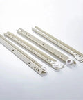 Heavy Duty Two Section Drawer Slides with Full Extension for Smooth Glides, Cabinet Rails and Table Chute Rollers, Built Like a Tank, Steel Ball Bearing
