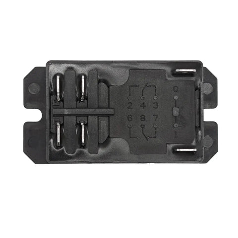 Heavy Duty 24V AC Power Relay Pack of 2 DPST Normally Open Contact Form 2 Form A 30 Amp General Purpose Relay base view
