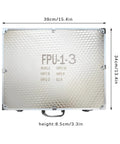 Metallic carrying case for Beefed Up Pro Grade Heavy Duty Hydraulic Pressure Test Kit With Nitrogen Accumulator, labeled FPU-1-3