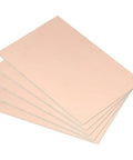 Stack of double sided FR4 copper clad PCB boards 100 X 70 mm 0.8 mm thick 10 pack for DIY electronics