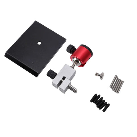 Small Table Vise Clamp With 0-2.48 Inch Grip, 360 Degree Rotatable Workbench Vise shown with components and base.