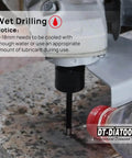 DT-DIATOOL diamond drill core bits, 9/16 in, 2 pcs; welded hole saw with 5/8-11 thread.