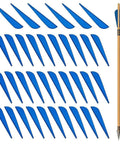 100 Pcs TPU Arrow Vanes Replacement Fletching For DIY Archery Gear Easy Install Wear Resistant Vanes Set in blue color
