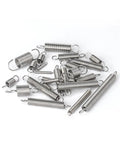Heavy Duty Tension Springs With Hooks, Stainless Steel Extension Coil Wire 10 Pack, various sizes for tools and automotive use.