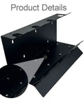 Heavy Duty Metal Paint Sprayer Stand Featuring Four Secure Tool Racks Built For Shop Crews Seeking Rock Solid Stability To Hold Spray Guns And Detailing Gear Safely While Cranking Out Garage Jobs Daily, showing a close-up of tool rack slots.