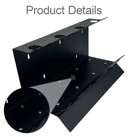 Heavy Duty Metal Paint Sprayer Stand Featuring Four Secure Tool Racks Built For Shop Crews Seeking Rock Solid Stability To Hold Spray Guns And Detailing Gear Safely While Cranking Out Garage Jobs Daily, showing a close-up of tool rack slots.