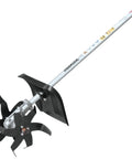 KR401MP Cultivator Couple Shaft Attachment For Power Head Compact 9 Inch 6 Tine Steel Blade