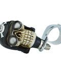Skull Steering Wheel Spinner Power Booster Knob For Easy Steering, Heavy Duty Turn Aid, fits 31 mm wheels, side view.