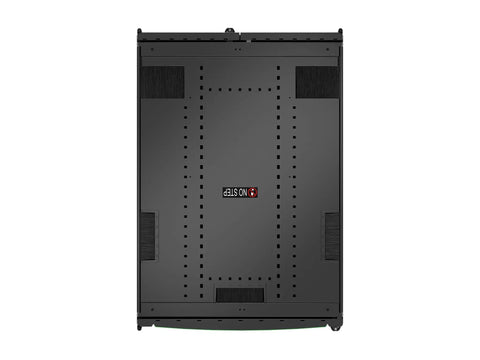 Built Like A Tank 42U Floor Rack Heavy Duty Steel Server Enclosure With Snappy Slides Super Easy Hook Up Tech Gear Vault top view.