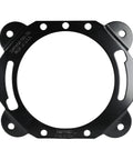 Beefy Steel Toilet Flange Repair Ring With Plastisol Armor Coats Replaces Worn Closet Rings slotted for quarter inch bolt in black.