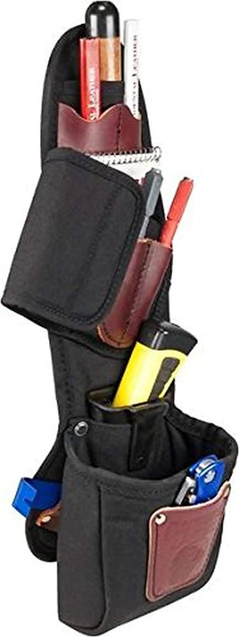 Close-up view of Stronghold Clip On Insta Vest Package With Padded Phone Holster 18 Pockets showcasing tool holders.