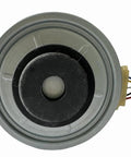 Close-up of Efficient 30W DC Brushless Inverter Air Conditioning Fan Motor for AC Units, whisper quiet, top view.