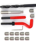Top Notch 17 Pc Stainless Steel Thread Repair Kit With Heavy Duty Helicoil Inserts For Stripped Bolts Screws And Nuts Durable Fix It Yourself Tool Set That Never Fails On Cars Or Home Projects. 17 pc stainless steel thread repair kit with taps, insert coils, and wrench