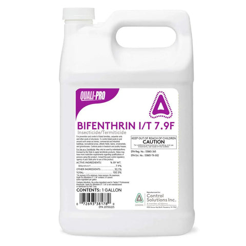 Pro Grade Bifenthrin Insect Control 7.9 F For Insects One Gallon, Odorless Formula That Dries Clear With No Residue image