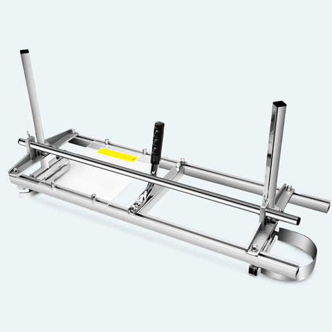 36 Inch Portable Chainsaw Mill Pro Grade With Aluminum And Steel Planking for builders and woodworkers, side view