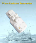 No Fuss Wireless Bedwetting Alarm With New Sensor, Six Sounds, Adjustable Volume, Strong Vibration, Compact Receiver, Kid Friendly Clip Sensor And Easy Setup For Nighttime Confidence And Overnight Dry, water resistant transmitter clip