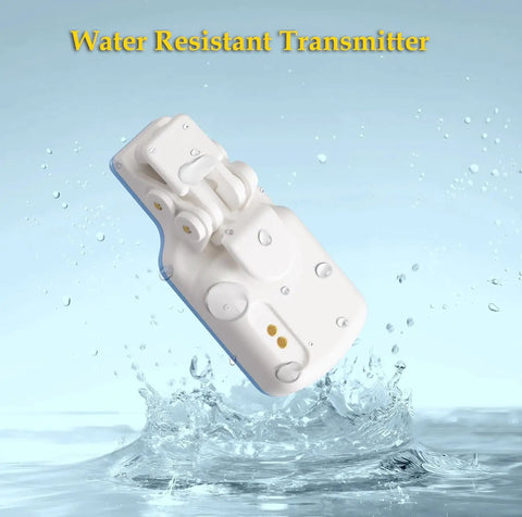 No Fuss Wireless Bedwetting Alarm With New Sensor, Six Sounds, Adjustable Volume, Strong Vibration, Compact Receiver, Kid Friendly Clip Sensor And Easy Setup For Nighttime Confidence And Overnight Dry, water resistant transmitter clip