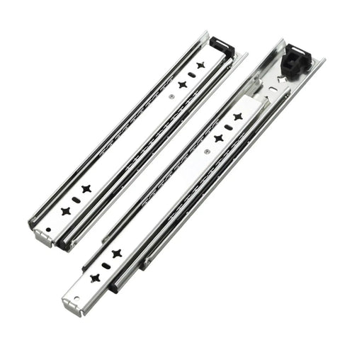Built Tough Heavy Duty Locking Drawer Slides Bottom Mounted Concealed Cabinet Glides solid steel tracks with smooth glide action