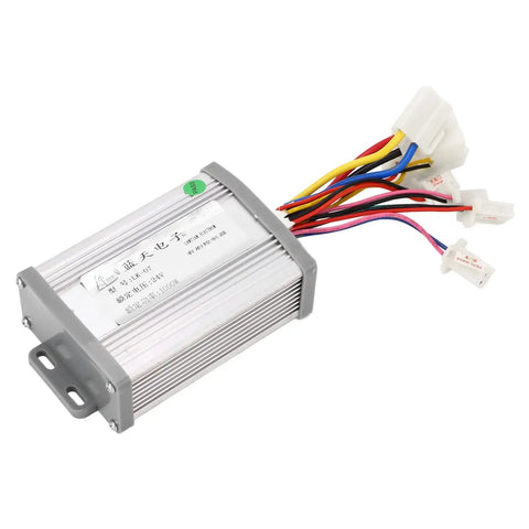 24V Electric Bike Speed Controller For 1000W Brushed Motors Aluminum Alloy Construction For Rugged Outdoor Use Ride Ready Throttle Control With Undervoltage And Overcurrent Safety Great For E Bikes And E Trikes Enthusiasts