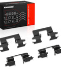 A-Premium Rear Disc Brake Hardware Kit For Chevy Impala And Buick LaCrosse Plus Pontiac Grand Prix That Keeps Your Ride Stopping Smoothly Without Squeaks Or Rattle Issues While Ensuring Ultimate Safety On The Road Every Single Day. black rear brake hardware kit with 4 shoe springs