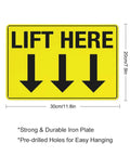 8 By 12 Inch Equipment Guidance Sign Built Tough From Rust Resistant Aluminum With UV Protection Great For Warehouse Loading Docks