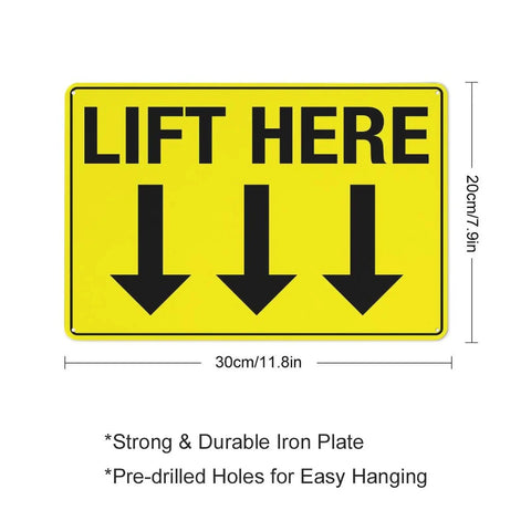 8 By 12 Inch Equipment Guidance Sign Built Tough From Rust Resistant Aluminum With UV Protection Great For Warehouse Loading Docks