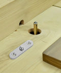 Close-up of Hidden Cabinet Hinges 6 Pack Stainless Steel 360 Degree Rotating Folding Door Pivot Hinges For Cabinets And Windows installation