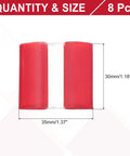 Legit Clear Acrylic Hinges Ridiculously Tough Flexible Design Easy Self Adhesive Mount 35x30mm size display showing 8 pieces.