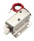 DC 12V 1.1A Electromagnetic Solenoid Latch Lock For Cabinet Doors With 11.4mm Stroke And 300g Pull Force, easy install view