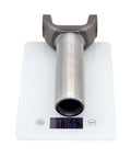 Slip Yoke Replacement 3-3-5551X for GM Turbo 400 TH 400 Transmissions on a digital scale weighing 1766 grams.
